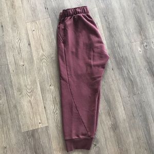 Maroon Nike joggers